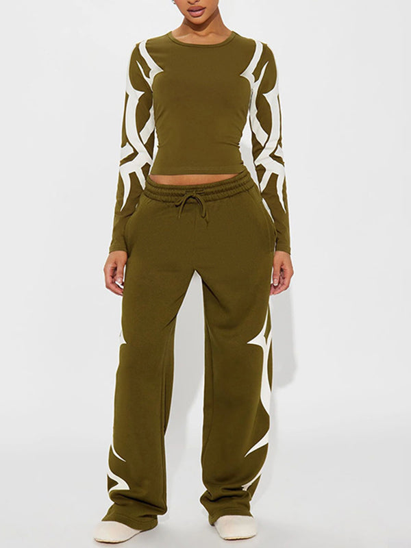 Printed Top & Pants Set