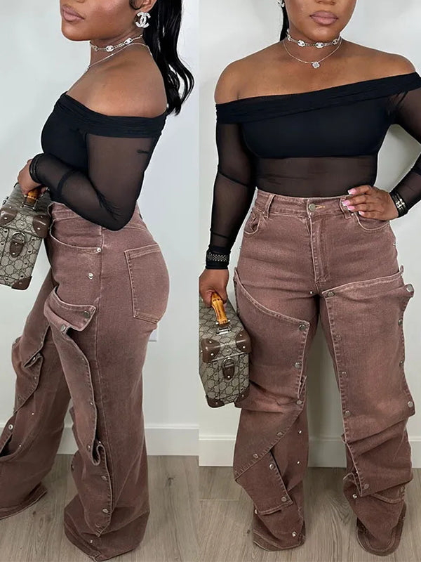 Motionkiller Detachable Button Jeans