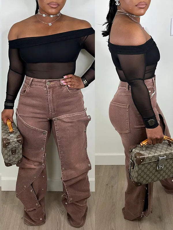 Motionkiller Detachable Button Jeans