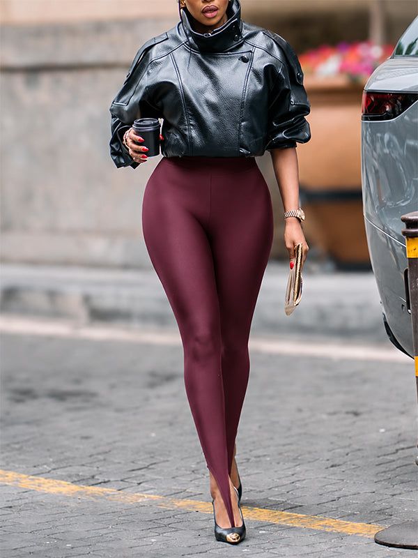 Sleek Stirrup High-Waist Leggings