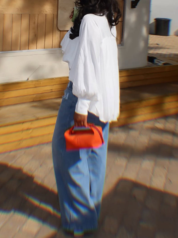 Solid High-Low Shirt