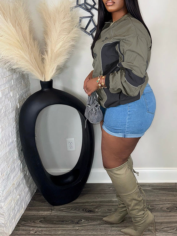 Motionkiller Printed Colorblock Sporty Top