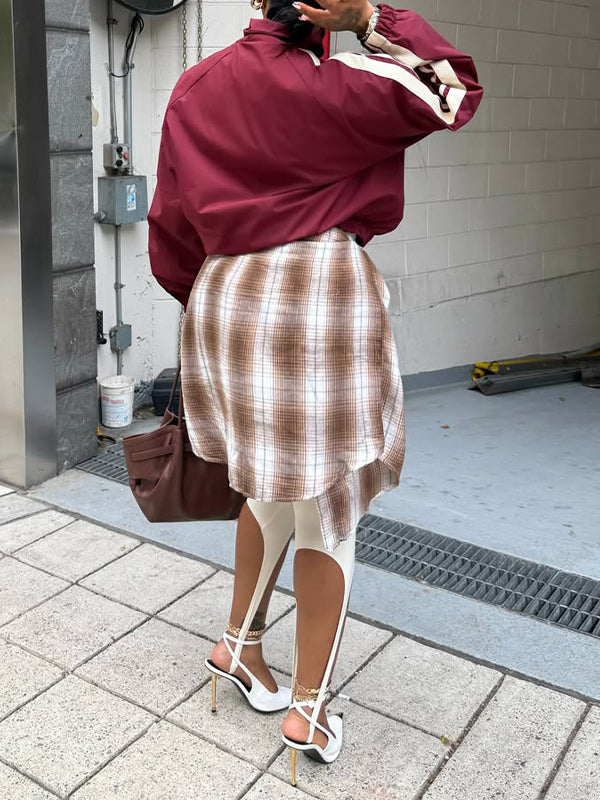 Side-Stripe Zip-Front Jacket
