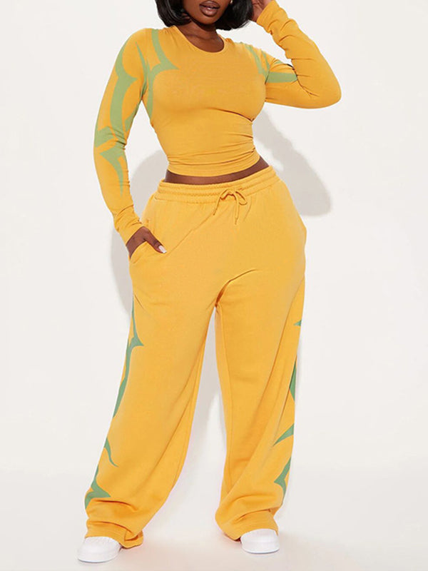 Printed Top & Pants Set