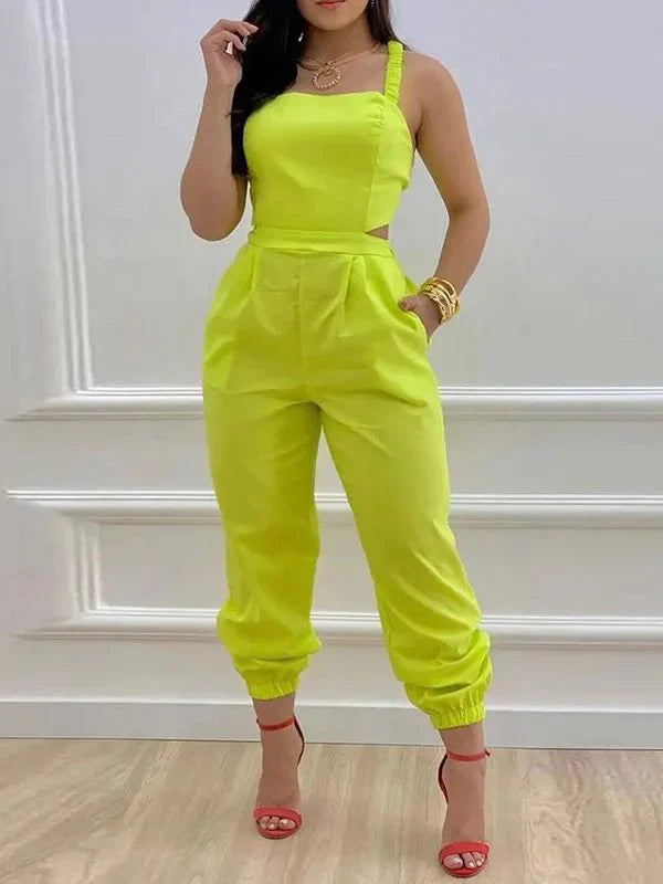 Tied Back Jogger Jumpsuit--Clearance