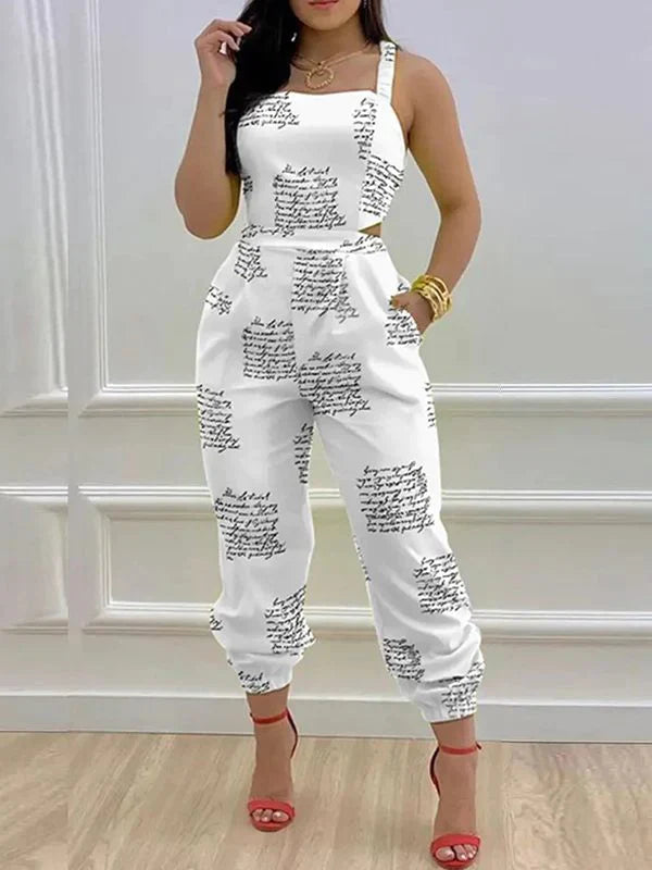 Tied Back Jogger Jumpsuit--Clearance