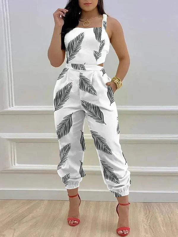 Tied Back Jogger Jumpsuit--Clearance