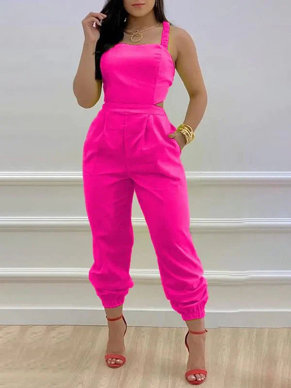 Tied Back Jogger Jumpsuit--Clearance