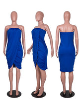 Load image into Gallery viewer, Motionkiller Strapless Ruched Dress