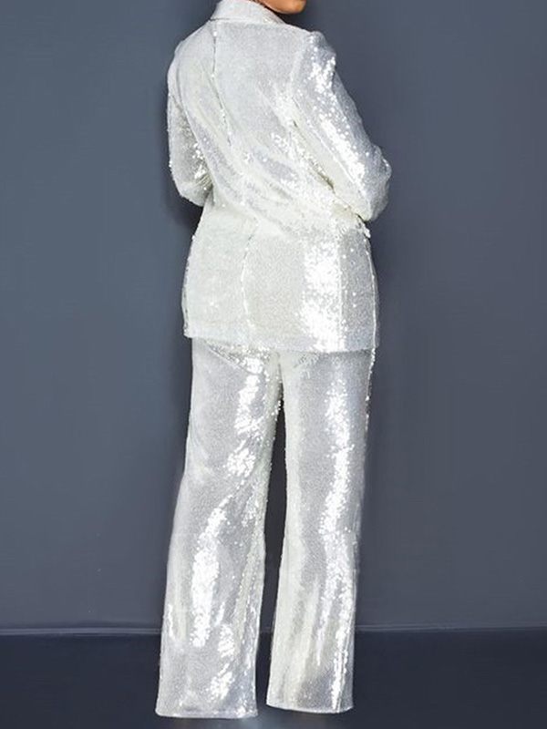 Sequin Blazer & Pants Set--Clearance