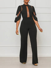 Load image into Gallery viewer, Solid Sheer Combo Jumpsuit--Clearance