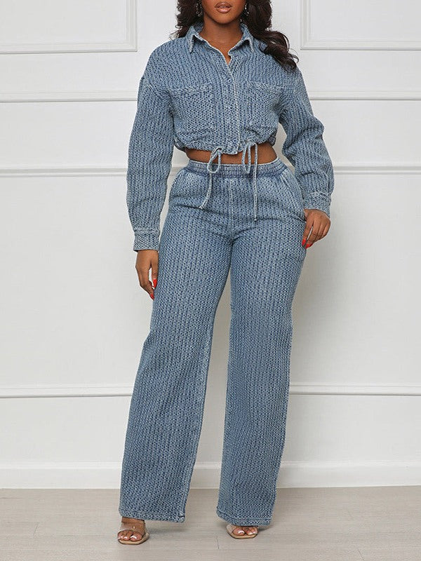 Motionkiller Denim Shirt & Pants Set