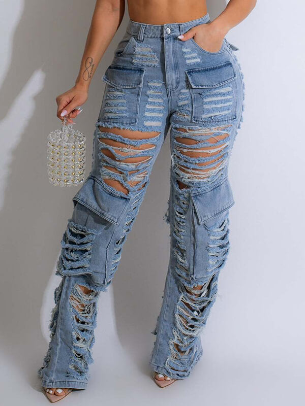 Motionkiller Ripped Cargo Jeans