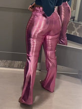 Load image into Gallery viewer, Metallic Flared Pants