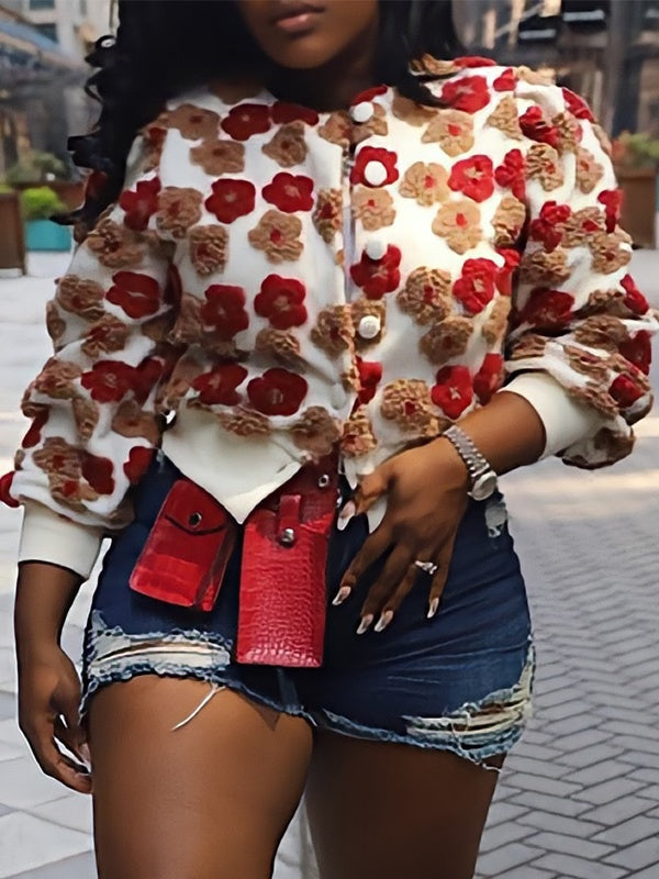 Motionkiller Floral Bomber Jacket