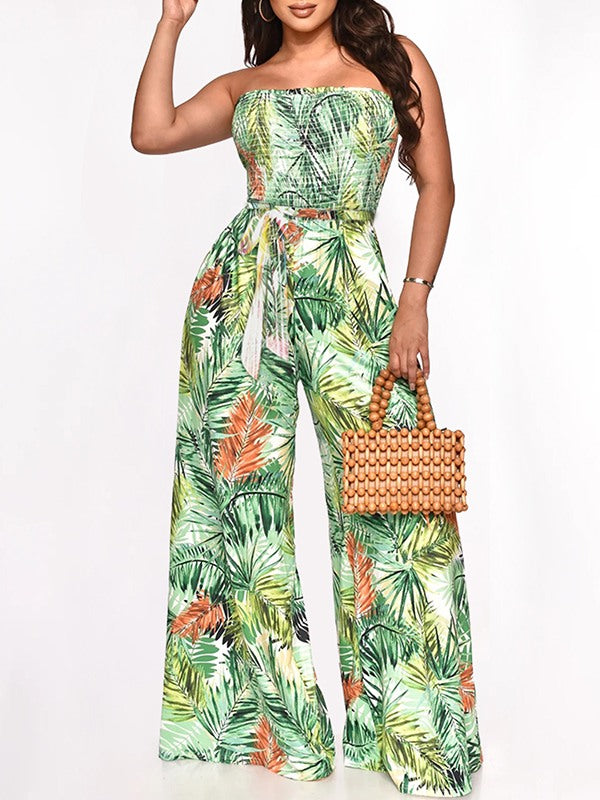 Motionkiller Printed Strapless Jumpsuit