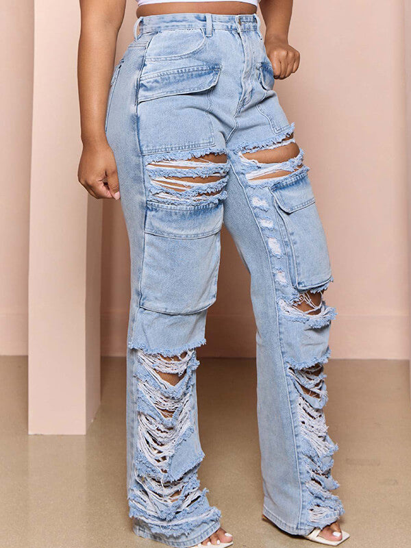 Motionkiller Ripped Cargo Jeans