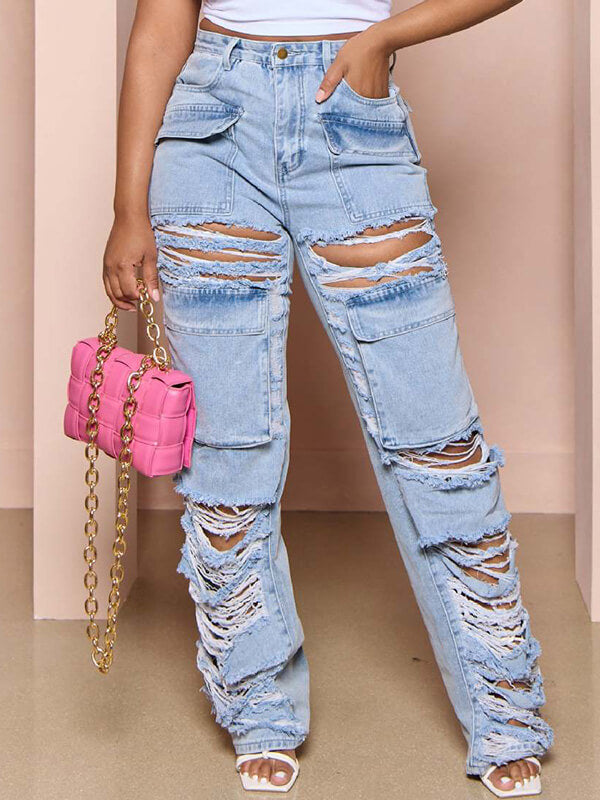 Motionkiller Ripped Cargo Jeans