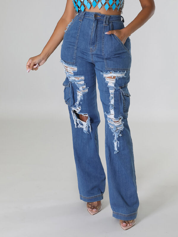 Motionkiller Ripped Cargo Jeans