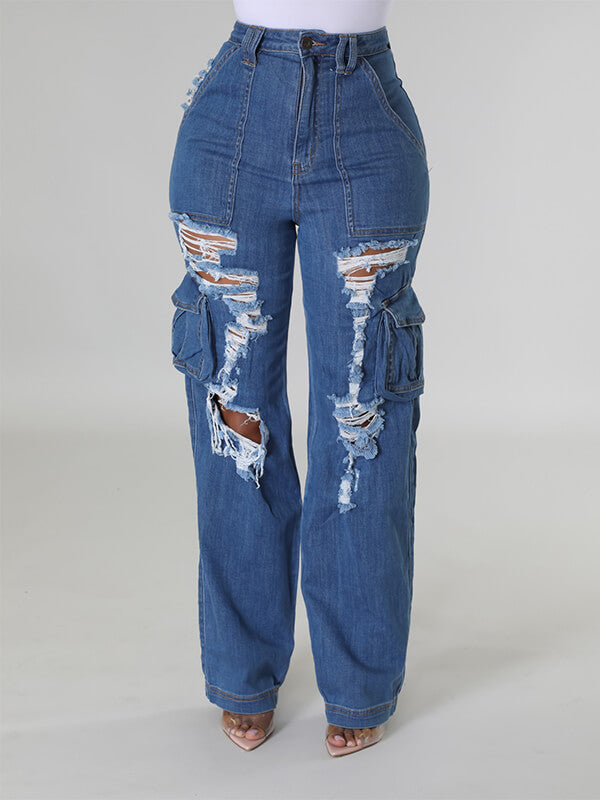 Motionkiller Ripped Cargo Jeans