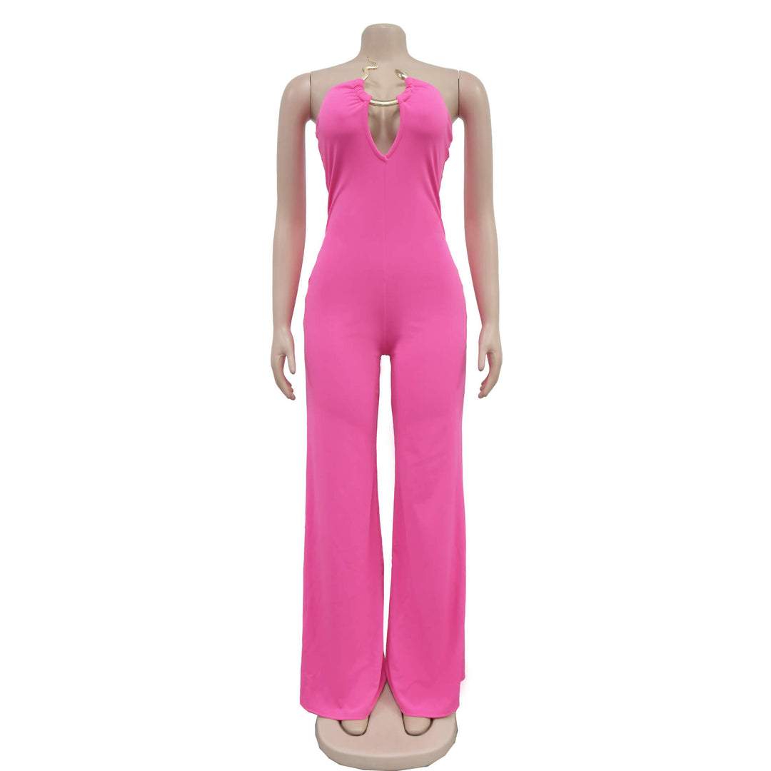 Motionkiller Strapless Wide-Leg Jumpsuit