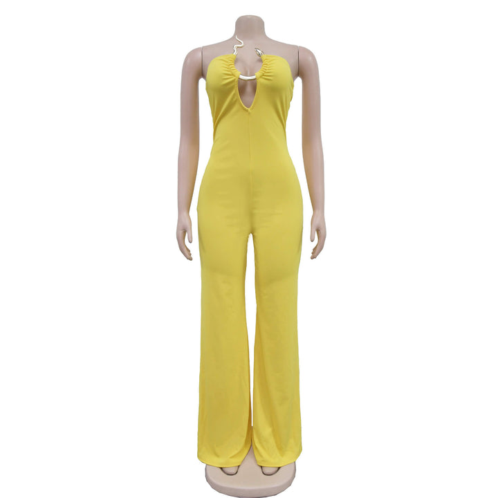 Motionkiller Strapless Wide-Leg Jumpsuit