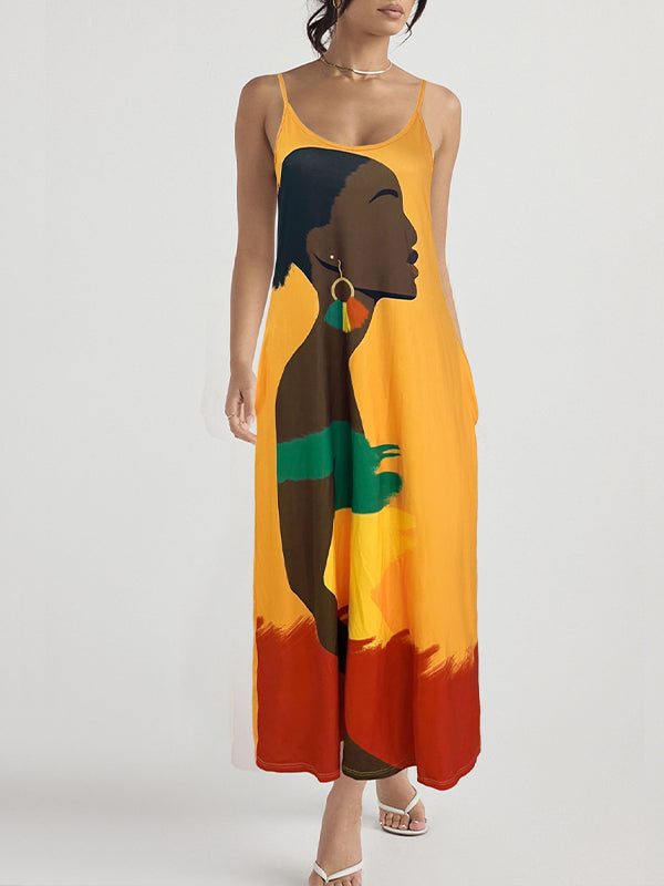 Printed Cami Dress--Clearance