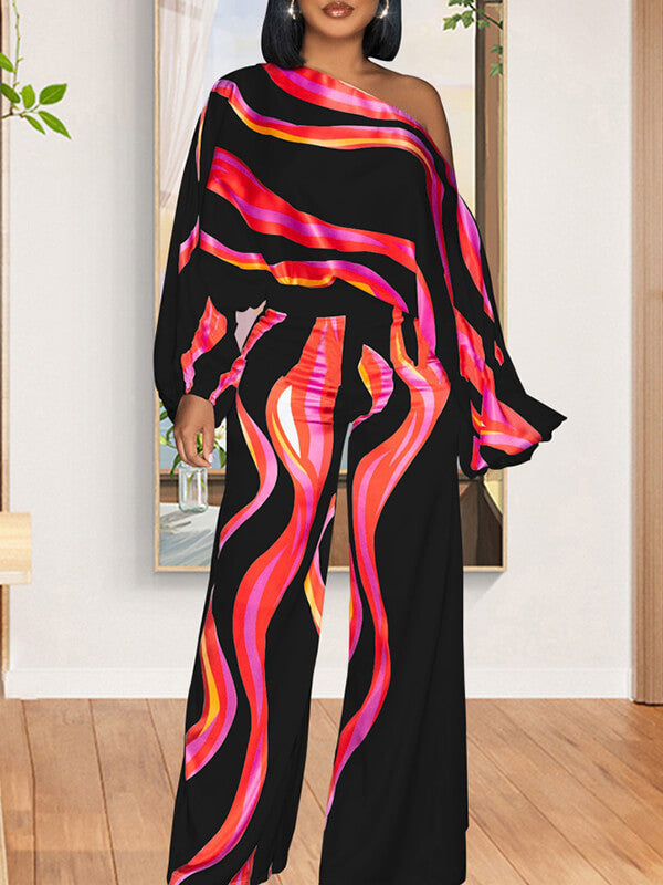 Motionkiller Printed Boat-Neck Jumpsuit