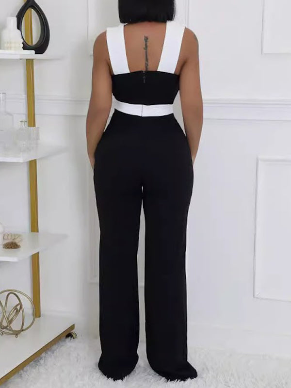 Motionkiller Two-Tone Sleeveless Jumpsuit