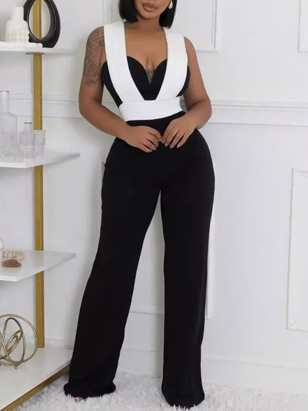 Motionkiller Two-Tone Sleeveless Jumpsuit