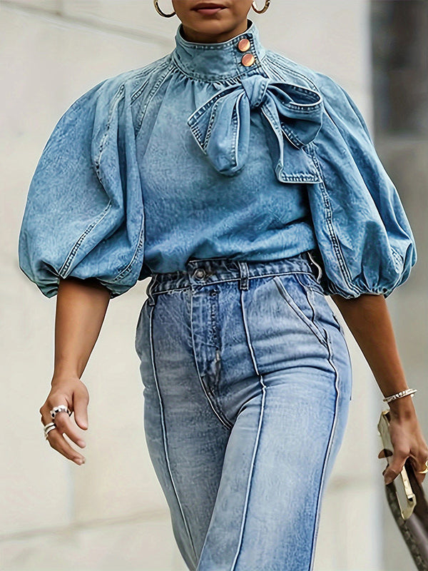 Motionkiller Tied Denim Top