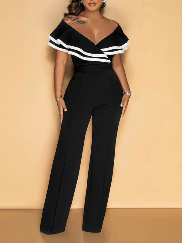 Off-Shoulder Ruffle Jumpsuit