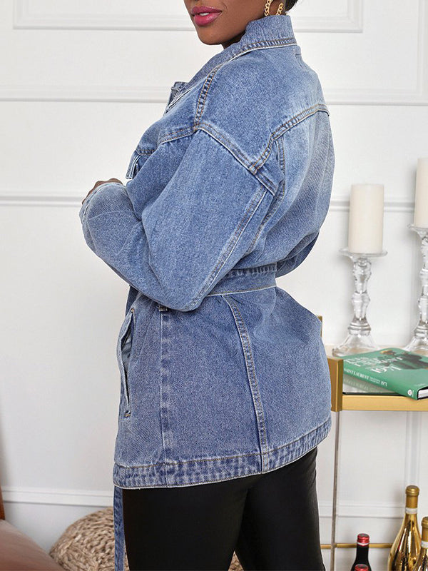 Belted Denim Jacket