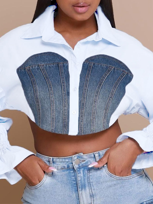 Denim Combo Shirt