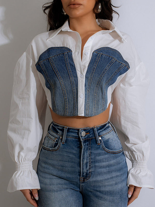 Denim Combo Shirt