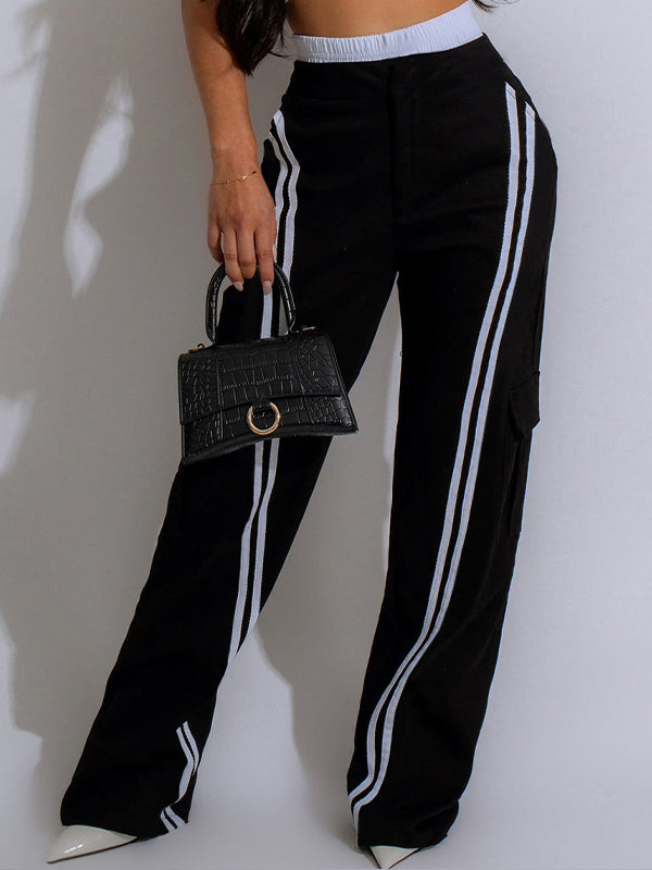 Stripe Cargo Pants