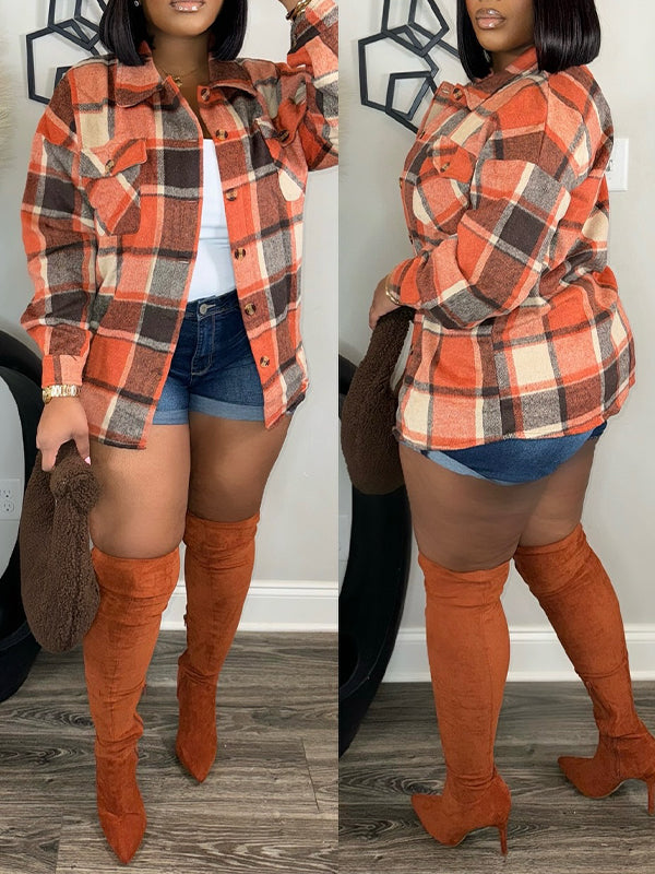 Plaid Shirt Jacket