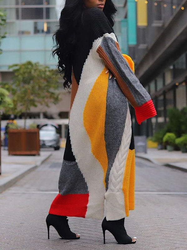 Colorblock Knit Dress