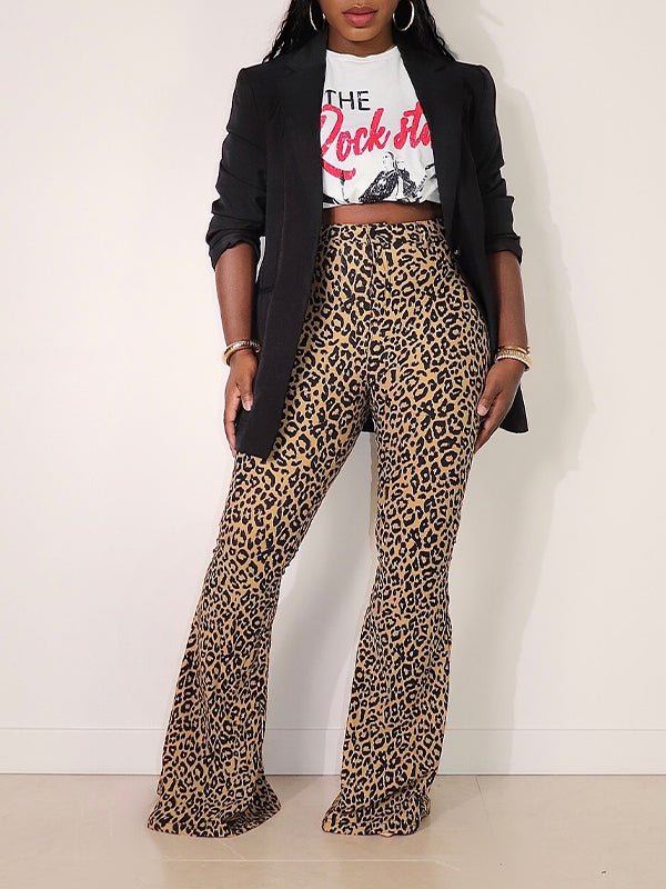 Motionkiller Leopard Flared Pants