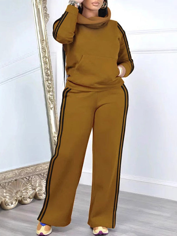 Side Stripe Sweatshirt & Pants Set