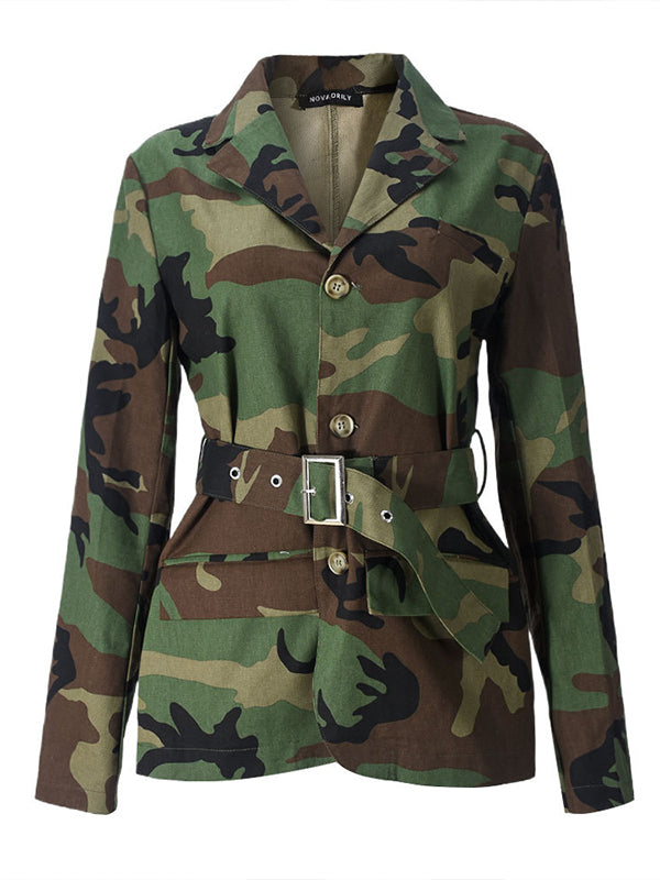 Camo Belted Jacket