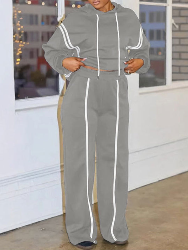 Stripe Hoodie & Pants Set