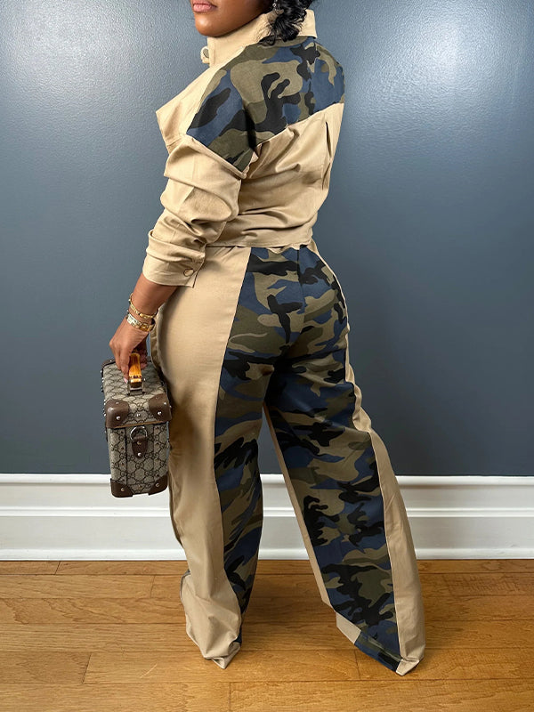 Camo Combo Shirt & Pants Set