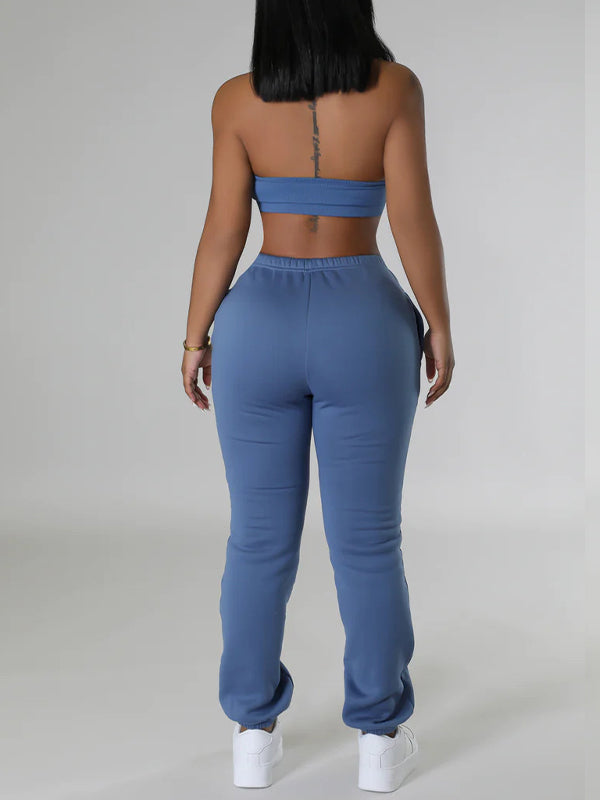 Cropped Tank Top & Pants Set