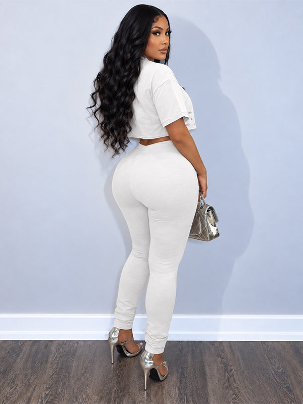 Ripped Tee & Pants Set