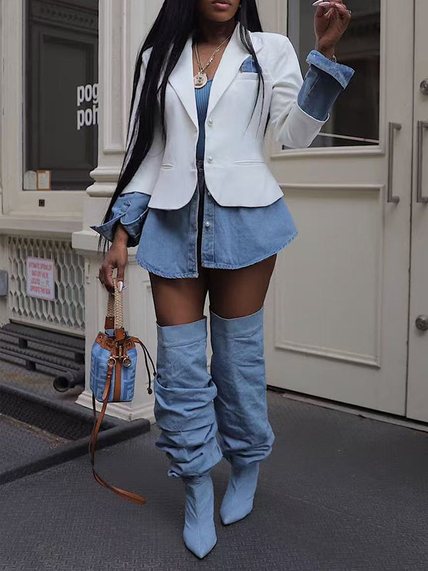 Motionkiller Denim Combo Blazer