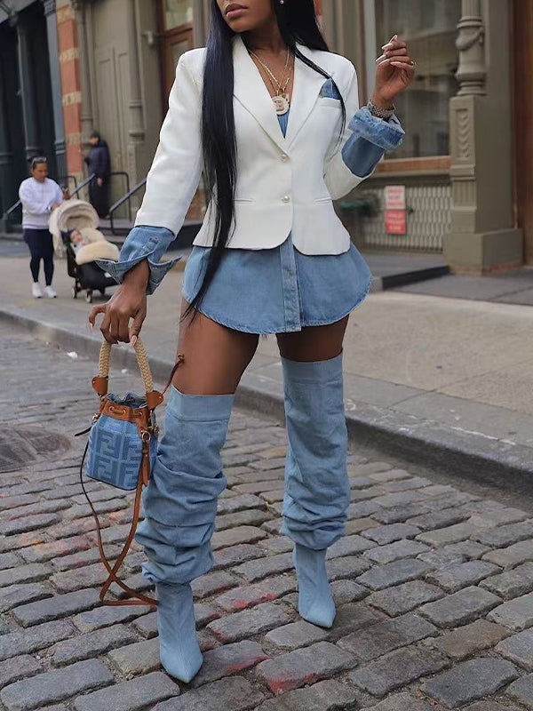 Motionkiller Denim Combo Blazer