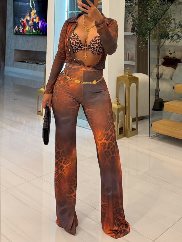 Motionkiller Leopard Shirt & Pants Set