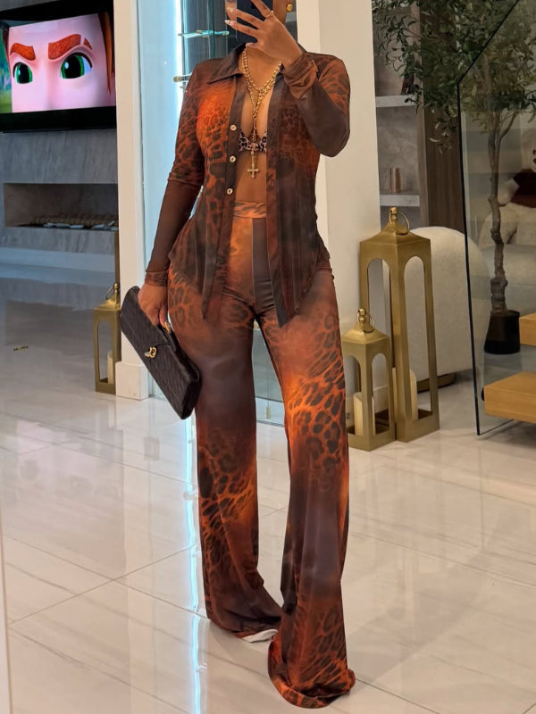 Motionkiller Leopard Shirt & Pants Set