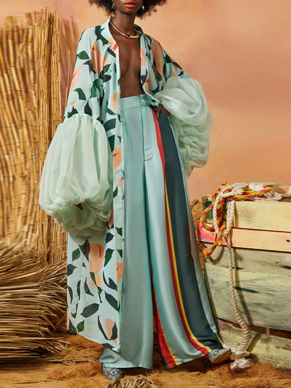 Printed Tied Kimono--Clearance